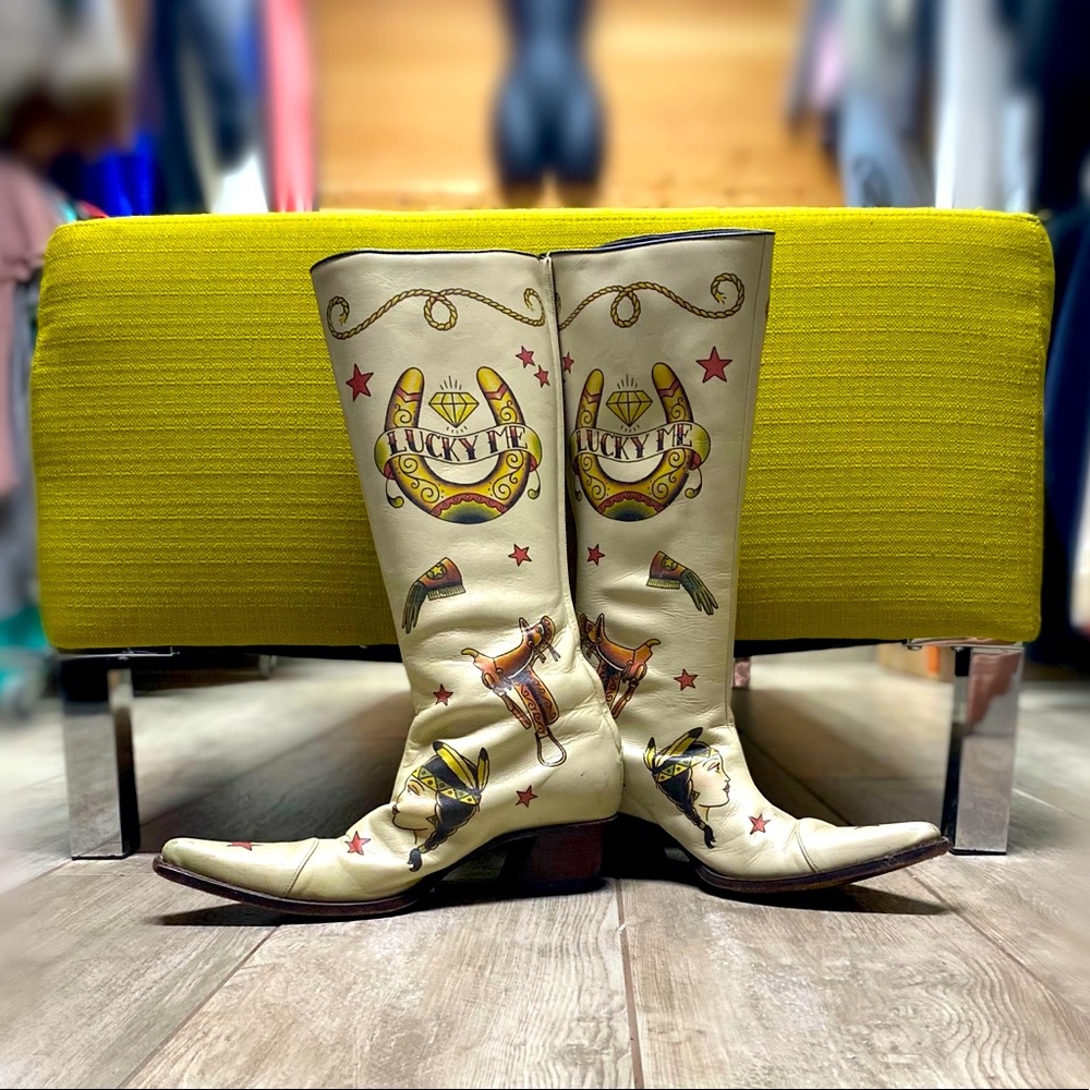 Lucky You! Helena Angelique designer Western style “Lucky Me” Boots